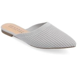 Journee Collection Womens Aniee Slip On Almond Toe Mule Flats -Minnetonka Shoes Shop GUEST df84fde0 b545 42d7 9694 cdc582438f2c