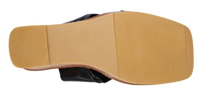 GC Shoes Neila Knotted Squared Toe Cork Slide Wedge Sandals 4 GC Shoes Neila Knotted Squared Toe Cork Slide Wedge Sandals - Image 4