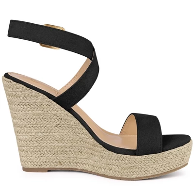 Perphy Slingback Crisscross Espadrille Wedge Heel Sandals For Women 3 Perphy Slingback Crisscross Espadrille Wedge Heel Sandals For Women - Image 3