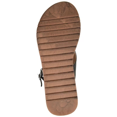 Journee Collection Womens Mckell Wedge Heel Buckle Sandals 4 Journee Collection Womens Mckell Wedge Heel Buckle Sandals - Image 4