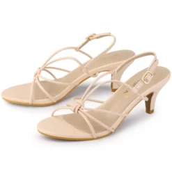 Allegra K Women's Strappy Slingback Kitten Heels Sandals -Minnetonka Shoes Shop GUEST e5f1b7dd 4fb2 4db1 aa64 a5ea830bd51c