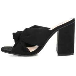 Journee Collection Womens Tabithea Tru Comfort Foam Open Square Toe Block Heel Sandals