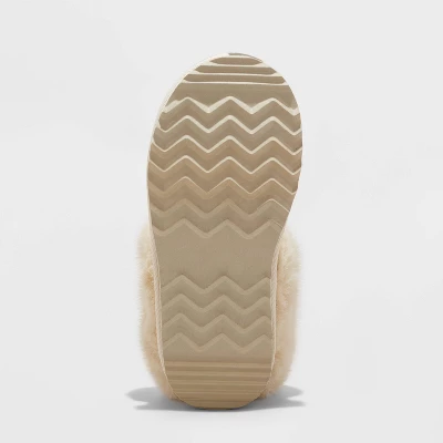 Girls' Lizzie Faux Fur Cuff Bootie Slippers - Cat & Jack™ 3 Girls' Lizzie Faux Fur Cuff Bootie Slippers - Cat & Jack™ - Image 3