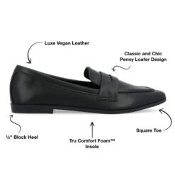 Journee Collection Womens Myeesha Tru Comfort Foam Loafer Slip On Square Toe Flats -Minnetonka Shoes Shop GUEST e78624d9 6a7b 498b 9684 67435b7db855
