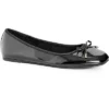 Women's WIDE FIT Patent Ballet Flat - Black | EVANS