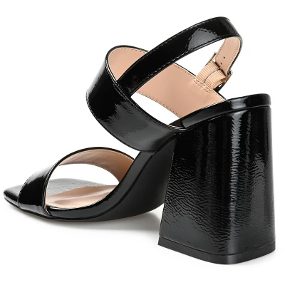 Journee Collection Womens Adras Open Square Toe Block Heel Sandals 6 Journee Collection Womens Adras Open Square Toe Block Heel Sandals - Image 6