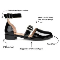 Journee Collection Womens Constance Buckle Round Toe Mary Jane Flats -Minnetonka Shoes Shop GUEST ec514f96 8a61 4f08 9762 39087bd5f206