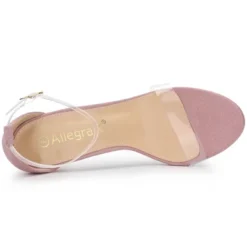 Allegra K Women's Open Toe Clear Ankle Strap Stiletto Heel Sandals -Minnetonka Shoes Shop GUEST ec658ae2 e592 4684 be7d 5a4566f07239