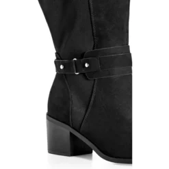 Women's Wide Fit Helen Tall Boot - Black | AVENUE -Minnetonka Shoes Shop GUEST ed952013 caba 4686 b2bd 34e875ca64f5