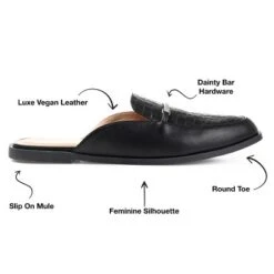 Journee Collection Womens Rubee Slip On Round Toe Mules Flats -Minnetonka Shoes Shop GUEST edeec466 7830 4aab a2b3 cb7dad56d2c7