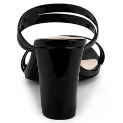 Allegra K Women's Clear Strappy Slide Mule Block Heel Sandal -Minnetonka Shoes Shop GUEST eedc2085 9cb0 4fc0 bfe8 4e188454c505