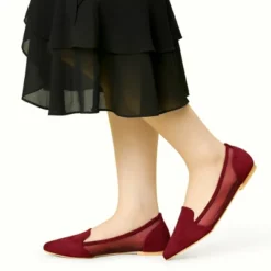 Allegra K Women's Pointed Toe Mesh Slip On Ballet Flats -Minnetonka Shoes Shop GUEST ef4a50f1 07f2 478d bda4 1a29d57c800c