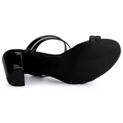 Allegra K Women's Clear Strappy Slide Mule Block Heel Sandal -Minnetonka Shoes Shop GUEST ef8bb615 ce1d 4dde b9db 99c937201f65