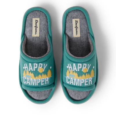 Dearfoams Women’s Lennox Sweatshirt Camp Slide Slipper 2 Dearfoams Women’s Lennox Sweatshirt Camp Slide Slipper - Image 2