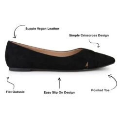 Journee Collection Womens Winslo Slip On Pointed Toe Ballet Flats -Minnetonka Shoes Shop GUEST f2660864 bebe 4005 be06 48dee5037269