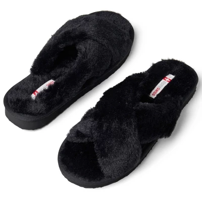 Alpine Swiss Fiona Womens Fuzzy Fluffy Faux Fur Slippers Memory Foam Indoor House Shoes 4 Alpine Swiss Fiona Womens Fuzzy Fluffy Faux Fur Slippers Memory Foam Indoor House Shoes - Image 4