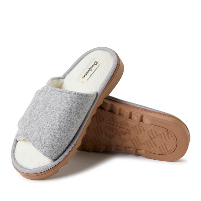 Dearfoams Women's Norma Wool Adjustable Slide Slippers 1 Dearfoams Women's Norma Wool Adjustable Slide Slippers