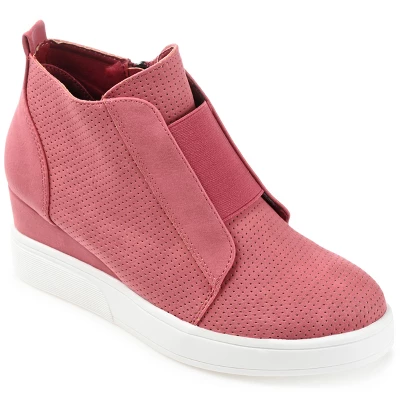 Journee Collection Womens Clara Round Toe Inside Zip Wedge Sneakers 14 Journee Collection Womens Clara Round Toe Inside Zip Wedge Sneakers - Image 14